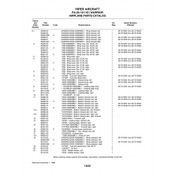 Aviation Part 62086-08 for Piper PA-28-161 Warrior Aircraft