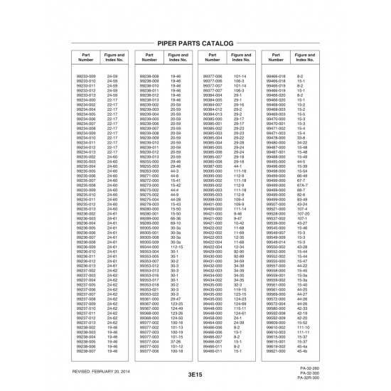 Aviation Part (99236-010) — Piper PA-32-260