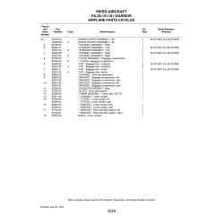 Aviation Part 62660-11 for Piper PA-28-161 Warrior Aircraft