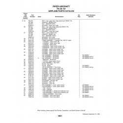 Aviation Part 79521-00 for Piper PA-28-181 Archer Aircraft Aviation Part 79521-00 for Piper PA-28-181 Archer Aircraft
