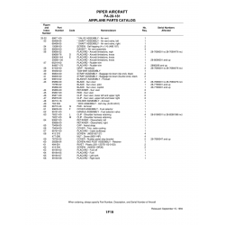 Aviation Part 79785-02 for Piper PA-28-181 Archer Aircraft