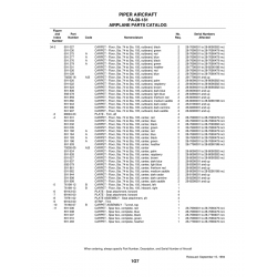 Aviation Part 99143-03 for Piper PA-28-181 Archer Aircraft