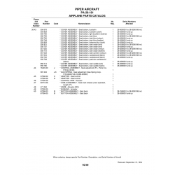 Aviation Part 99719-28 for Piper PA-28-181 Archer Aircraft