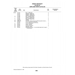 Aviation Part 69669-204 for Piper PA-28-181 Archer Aircraft Aviation Part 69669-204 for Piper PA-28-181 Archer Aircraft
