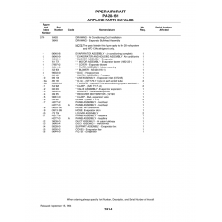 Aviation Part 99640-08 for Piper PA-28-181 Archer Aircraft