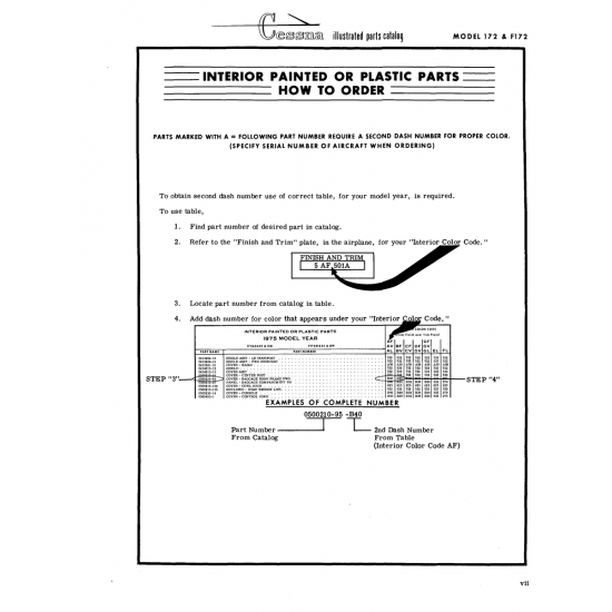 Aviation Part (0500210-95) — Cessna 172 Skyhawk Aviation Part (0500210-95) — Cessna 172 Skyhawk