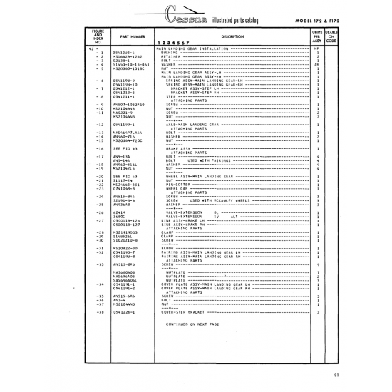 Aviation Part (0741048-8) — Cessna 172 Skyhawk Aviation Part (0741048-8) — Cessna 172 Skyhawk
