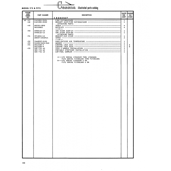 Fuselage Equipment Installation (3513385-9) — Cessna 172 Skyhawk Fuselage Equipment Installation (3513385-9) — Cessna 172 Skyhawk