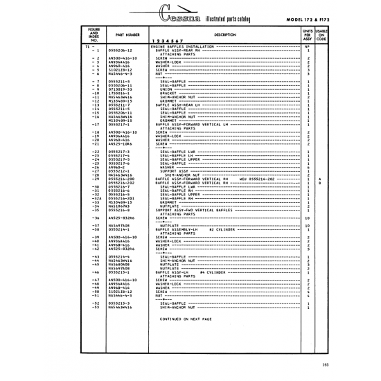 Aviation Part (0555217-6) — Cessna 172 Skyhawk Aviation Part (0555217-6) — Cessna 172 Skyhawk