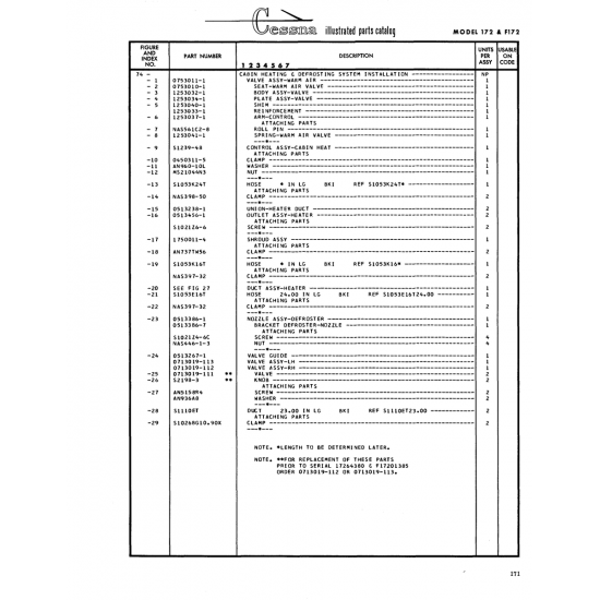 Aviation Part (S1053E16T) — Cessna 172 Skyhawk