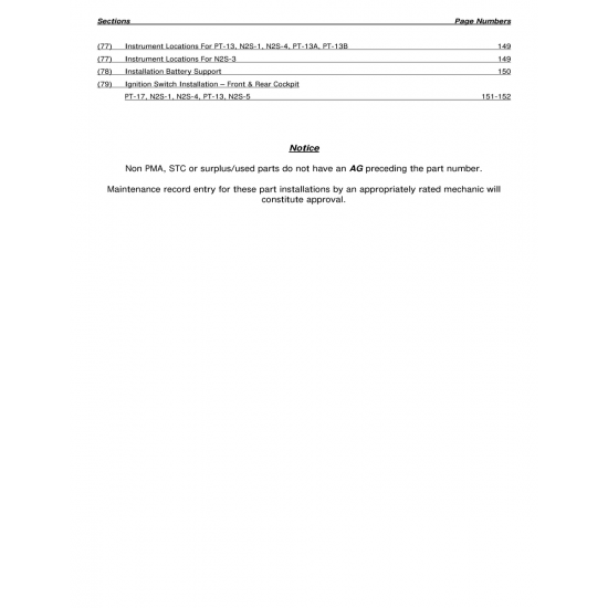 Aviation Part (151-152) — Stearman Aviation Inc Quicksilver Mx II