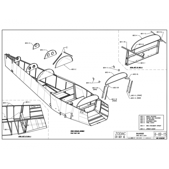 Middle Bulkhead (6B12-1) — Zenith Zodiac Middle Bulkhead (6B12-1) — Zenith Zodiac