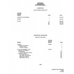 Flight Environment Data Chapter 34-00-00 for Beechcraft 60 Aircraft
