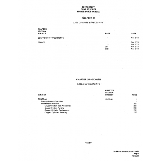 Aviation Part (35-EFFECTIVITYICONTENTS) — Beechcraft 60 Aviation Part (35-EFFECTIVITYICONTENTS) — Beechcraft 60