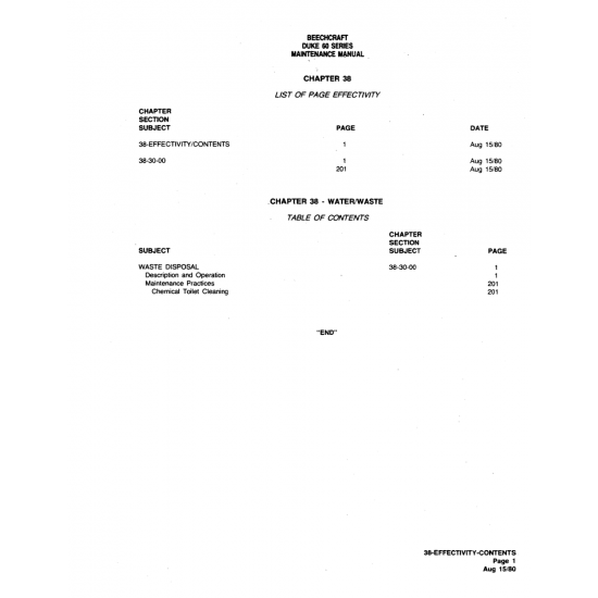 Aviation Part (38-30-00) — Beechcraft 60