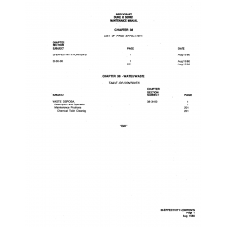 Aviation Part 38-EFFECTIVITY-CONTENTS for Beechcraft 60 Aircraft