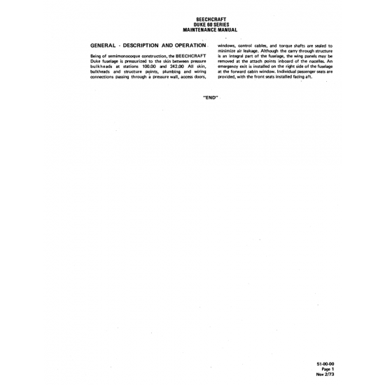 Aviation Part (51-0040) — Beechcraft 60 Aviation Part (51-0040) — Beechcraft 60