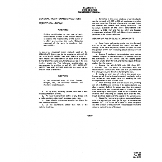 Aviation Part (51-0MO) — Beechcraft 60 Aviation Part (51-0MO) — Beechcraft 60