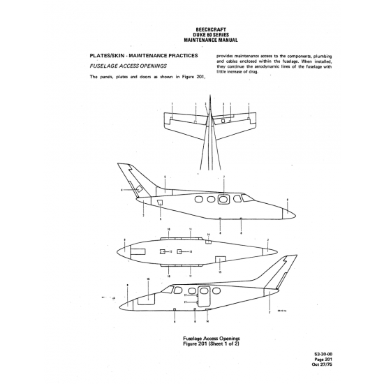 Aviation Part (53-3040) — Beechcraft 60