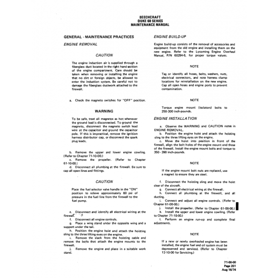 Aviation Part (12-10-00) — Beechcraft 60