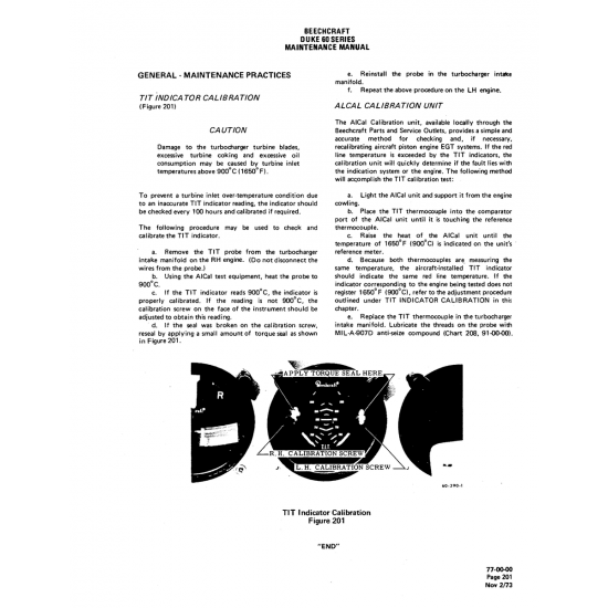 Aviation Part (MIL-A-907D) — Beechcraft 60