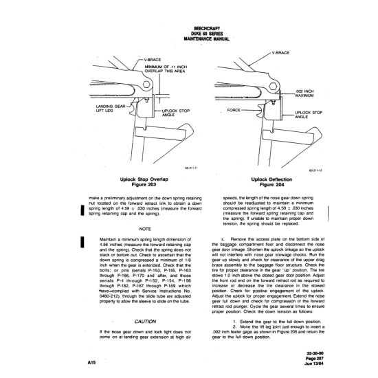 ), through the slide tube are adjusted (0460-212) — Beechcraft 60
