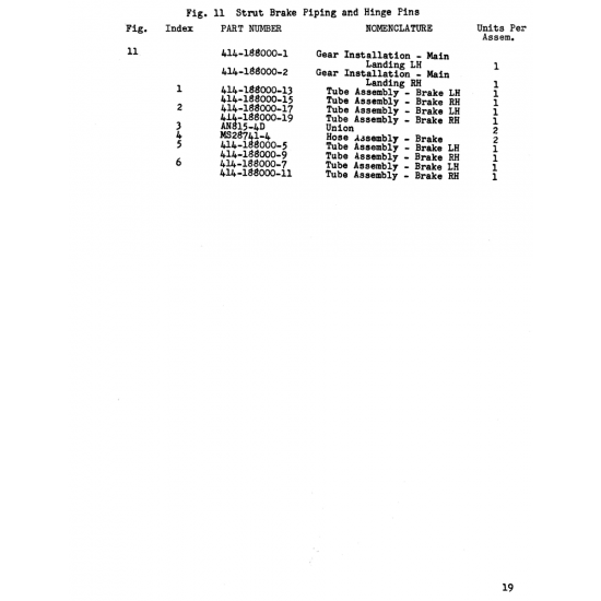 Aviation Part (414-188000-1) — Beechcraft 18A Aviation Part (414-188000-1) — Beechcraft 18A