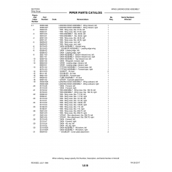 Aviation Part 62085-02 for Piper PA-28-201T Aircraft Aviation Part 62085-02 for Piper PA-28-201T Aircraft