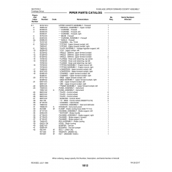 Aviation Part 35727-00 for Piper PA-28 Cherokee Aircraft Aviation Part 35727-00 for Piper PA-28 Cherokee Aircraft