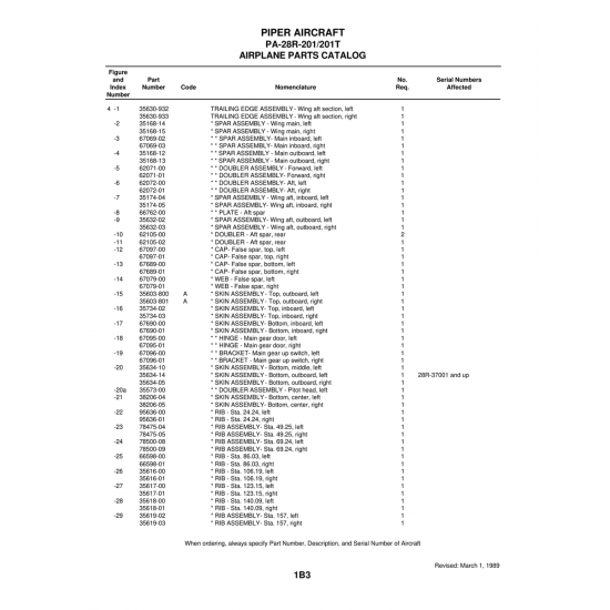 Aviation Part (38206-05) — Piper PA-28 Cherokee