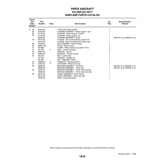 Aviation Part (38773-02) — Piper PA-28 Cherokee Aviation Part (38773-02) — Piper PA-28 Cherokee