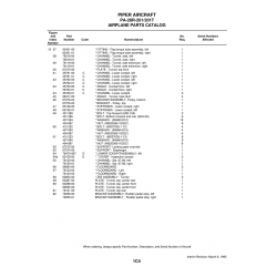 Aviation Part 35760-01 for Piper PA-28 Cherokee Aircraft