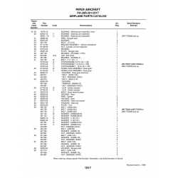 Aviation Part 67752-03 for Piper PA-28 Cherokee Aircraft