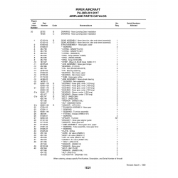 Aviation Part 62833-122 for Piper PA-28 Cherokee Aircraft Aviation Part 62833-122 for Piper PA-28 Cherokee Aircraft