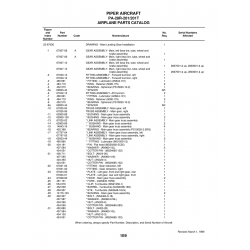 Aviation Part 67927-13 for Piper PA-28 Cherokee Aircraft