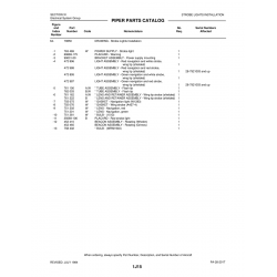 Aviation Part 35669-106 for Piper PA-28-201T Aircraft Aviation Part 35669-106 for Piper PA-28-201T Aircraft