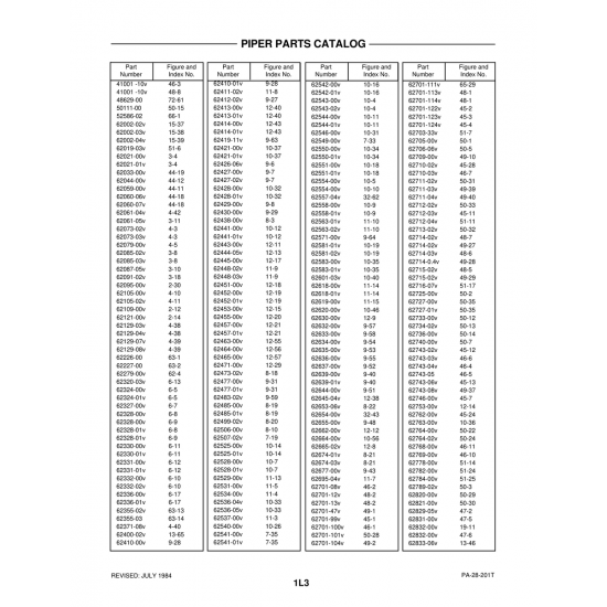 Aviation Part (62701-122v) — Piper PA-28-201T Aviation Part (62701-122v) — Piper PA-28-201T