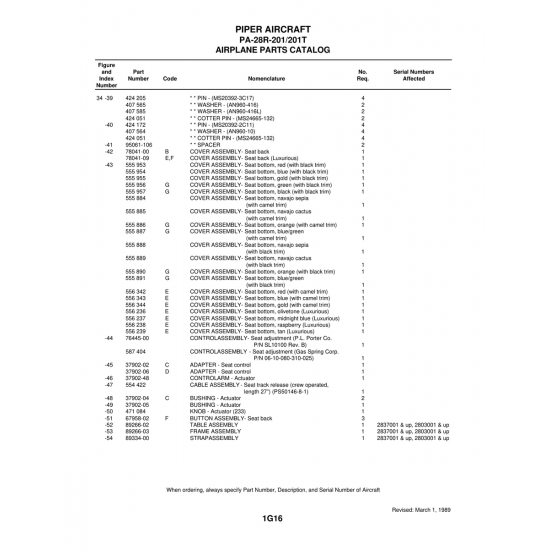 Aviation Part (89266-02) — Piper PA-28 Cherokee Aviation Part (89266-02) — Piper PA-28 Cherokee