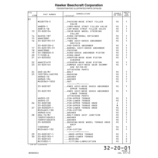 Tube Assy-Shock Absorber (825195-51) — Beechcraft Bonanza F33A Tube Assy-Shock Absorber (825195-51) — Beechcraft Bonanza F33A