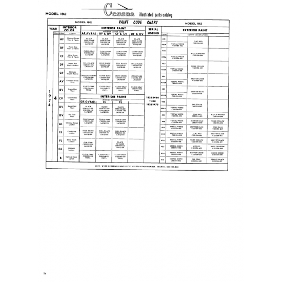 Aviation Part (CES1054-966) — Cessna 182 Skylane Aviation Part (CES1054-966) — Cessna 182 Skylane