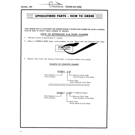Aviation Part (0714006-1) — Cessna 182 Skylane Aviation Part (0714006-1) — Cessna 182 Skylane