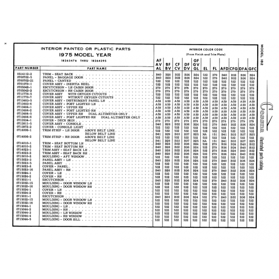 Aviation Part (0701079-1) — Cessna 182 Skylane Aviation Part (0701079-1) — Cessna 182 Skylane