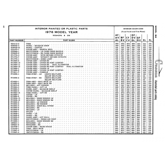 Aviation Part (0713484-11) — Cessna 182 Skylane