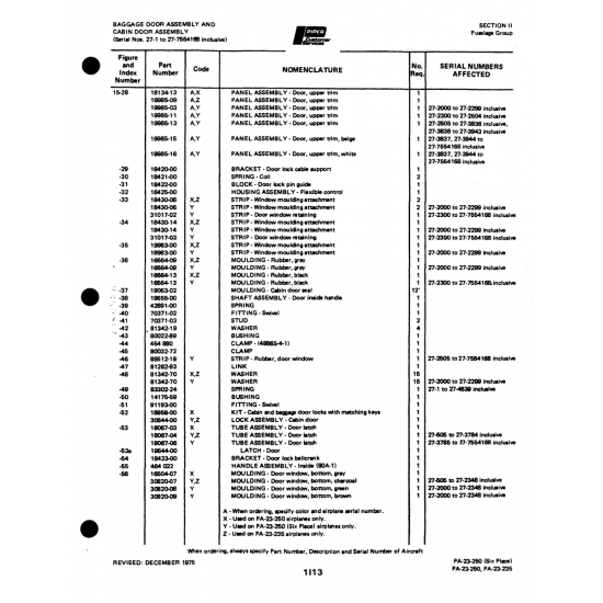 Aviation Part (81342-70) — Johnson Scorpion Too Aviation Part (81342-70) — Johnson Scorpion Too