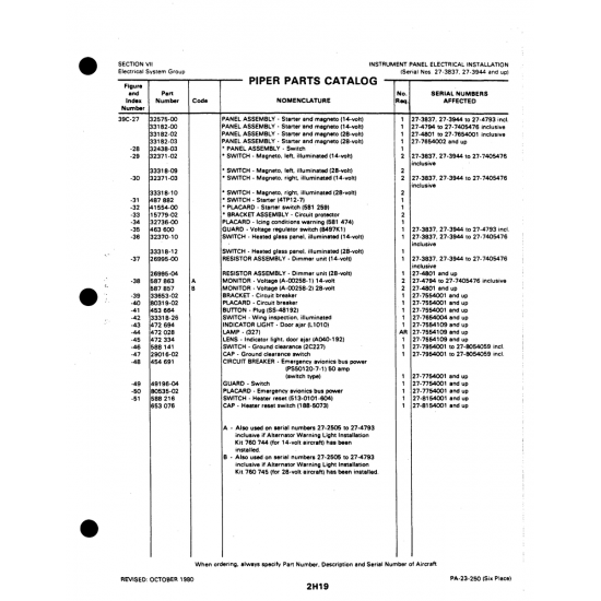 Aviation Part (26995-04) — Johnson Scorpion Too Aviation Part (26995-04) — Johnson Scorpion Too