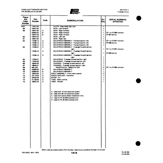 Aviation Part (27-463andup) — Johnson Scorpion Too Aviation Part (27-463andup) — Johnson Scorpion Too