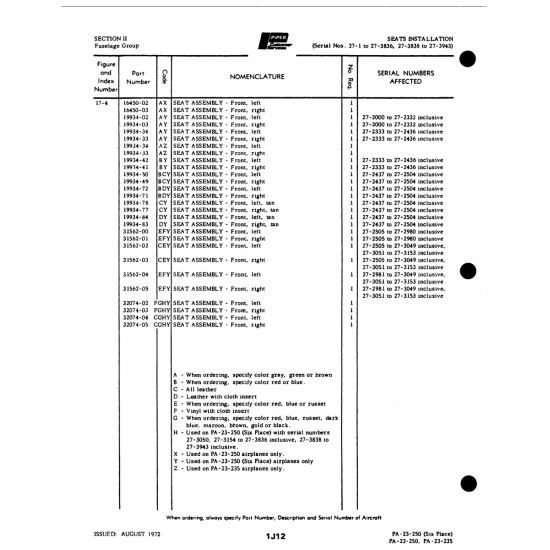 Aviation Part (31562-01) — Johnson Scorpion Too Aviation Part (31562-01) — Johnson Scorpion Too