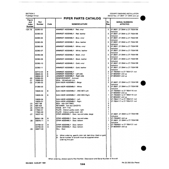 Aviation Part (115829-02) — Johnson Scorpion Too Aviation Part (115829-02) — Johnson Scorpion Too