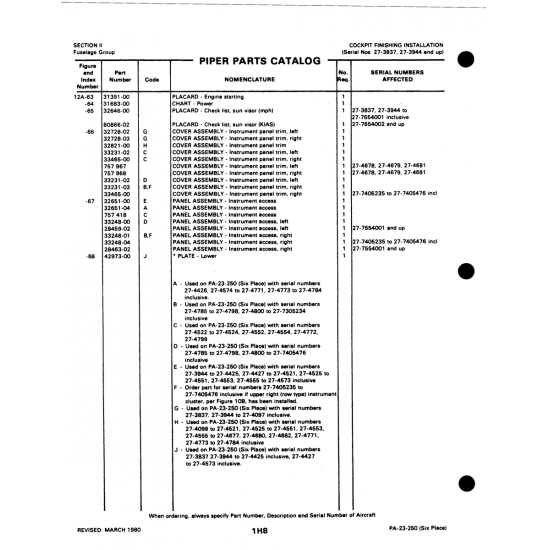 Aviation Part (27-4555) — Johnson Scorpion Too