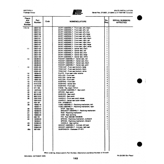 Aviation Part (8501S30) — Johnson Scorpion Too Aviation Part (8501S30) — Johnson Scorpion Too